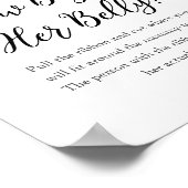 CALLA彼女の腹部の赤ちゃんシャワーゲームの大きさ ポスター (角)