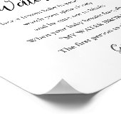 CALLA私の水が赤ちゃんシャワーのゲームサインを壊した ポスター (角)