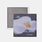 Calla エレガント Lily「Save the Date」マグネット2 マグネット (正面/裏面)
