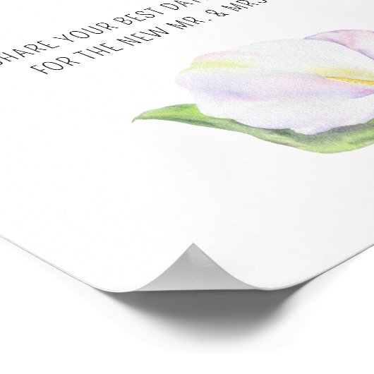 Calla – 日付の夜のアイディア。日付jarブライダルゲーム ポスター (角)