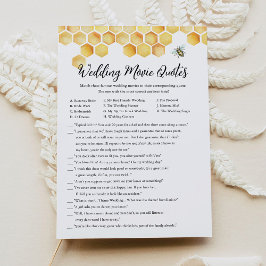 CALLA Beeの映画結婚引用文ブライダルシャワーゲーム 招待状