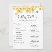 CALLA Beeの結婚伝統ブライダルシャワーゲーム 招待状 (正面)