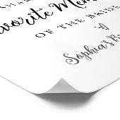 CALLA Beeメモリお気に入りのブライダルシャワー標識 ポスター (角)