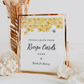 CALLA Beeレシピカードのサイン離れ-お使いのレシピ ポスター