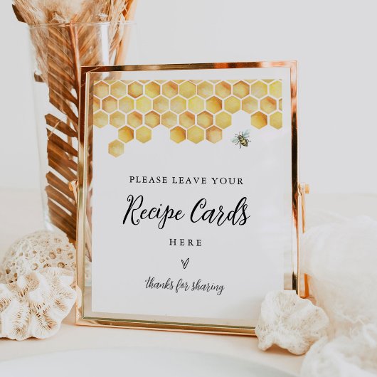 CALLA Beeレシピカードのサイン離れ-お使いのレシピ ポスター