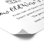 CALLA Bee彼らは何歳だったブライダルゲームサイン ポスター (角)