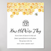 CALLA Bee彼らは何歳だったブライダルゲームサイン ポスター (正面)