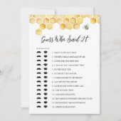 CALLA Bee推測誰がItを言ったかブライダルシャワーゲーム 招待状 (正面)