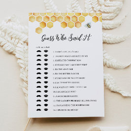 CALLA Bee推測誰がItを言ったかブライダルシャワーゲーム 招待状