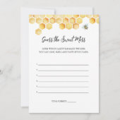 CALLA Bee甘いメイスゲームカードを推測 招待状 (正面)