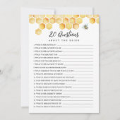 CALLA Bee花嫁ゲームに関する20の質問 招待状 (正面)