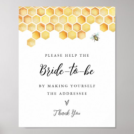 CALLA Bee Address the Envelope Sign ポスター (正面)