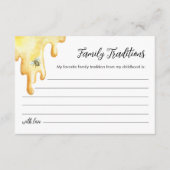 CALLA Bee Family Traditions赤ちゃんシャワーカード エンクロージャーカード (正面)