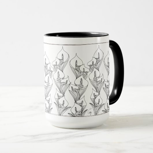 Calla～BlackLine～マカグプッ マグカップ (正面右)