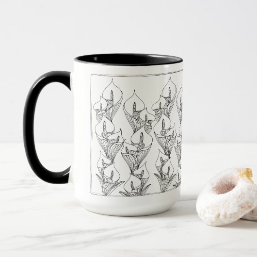 Calla～BlackLine～マグカップ マグカップ (ドーナツ付き)