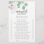 Calla flower – 彼女はむしろブライダルシャワーゲーム (正面)