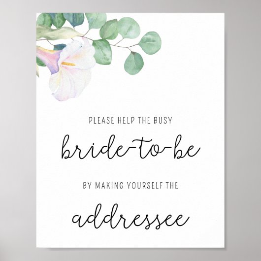 Calla flower – 花嫁救済アドレ忙しスポスター ポスター (正面)