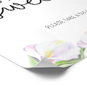 Calla flowers - Love is sweet take a treat poster ポスター (角)