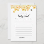 CALLA Honey Beeベビーフードゲームカード 招待状 (正面)