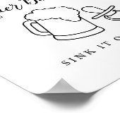 CALLA Honey Bee Pacifierビールポンのポスター ポスター (角)