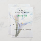 CALLA LILIESカスタマイズ可能なRSVPカード 出欠カード (正面/裏面)