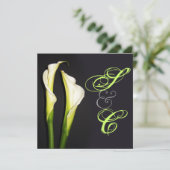 CALLA LILIES結婚式招待状/DIY背景 招待状 (スタンド正面)