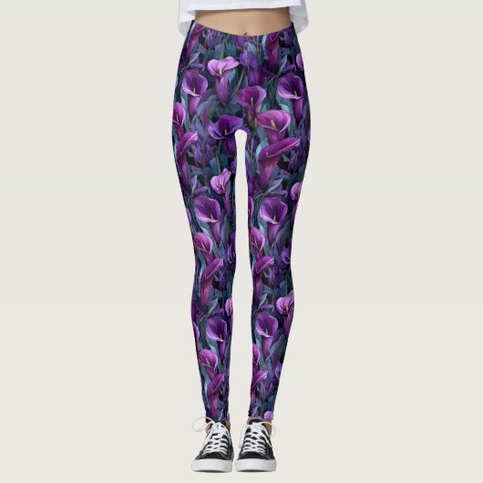 Calla Lilies Floral Gifts For Coworkers  Workout W レギンス (正面)