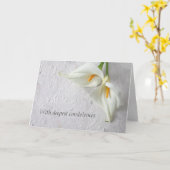 Calla lilies with room for text カード (黄色い花)
