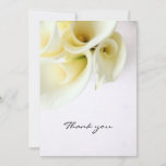 Calla lilies with text space thank you card セーブザデート<br><div class="desc">Beautiful white lilies,  tasteful with subtle colors</div>