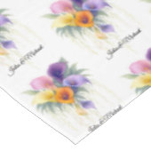 Calla Lilies Wreath Wedding Decor Newlyweds テーブルクロス (アングル)