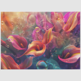 Calla Lillie半透明鮮やかバブルデコップページ 薄葉紙