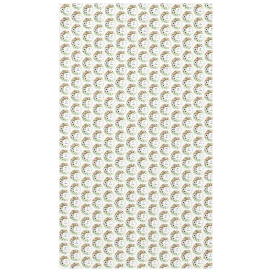 Calla Lillies Wreath Wedding Decor Newlyweds テーブルクロス (正面)