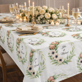 Calla Lillies Wreath Wedding Decor Newlyweds テーブルクロス