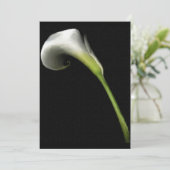 Calla Lilly招待状(独自の文字を追加) 招待状 (スタンド正面)