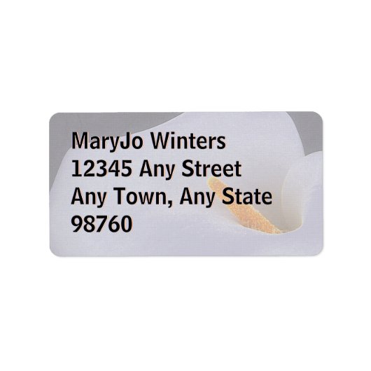 Calla Lily宛名ラベル ラベル (正面)