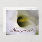 Calla lily招待状 インビテーションポストカード (正面/裏面)