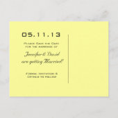 Calla Lily日付ポストカードの保存 案内ポストカード (裏面)