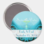 Calla Lily日付磁石を保存 マグネット (正面/裏面)