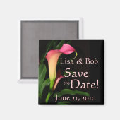 Calla Lily日付磁石を保存 マグネット (正面/裏面)