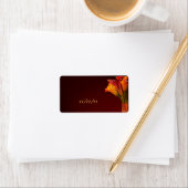 Calla lily結婚式の引き出物ラベル ラベル (インサイチュ)