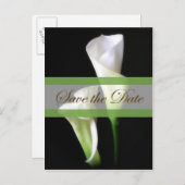 Calla Lily 2 Save the Date 結婚's 案内ポストカード (正面/裏面)