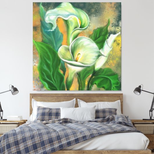 Calla Lily Canvas Print キャンバスプリント (インサイチュ (寝室))