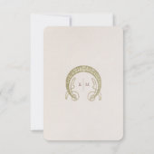 Calla Lily Insert INFOヴィンテージアールヌーボーミュシャ 招待状 (裏面)