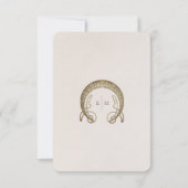 Calla Lily Insert INFOヴィンテージアールヌーボーミュシャI 招待状 (裏面)