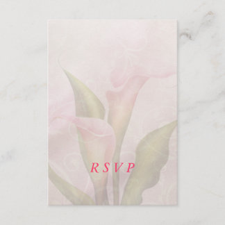 Calla Lily Pink RSVPカード