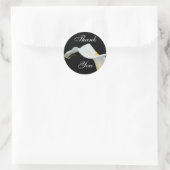 Calla Lily Thank You Sticker/Seal ラウンドシール (バッグ)