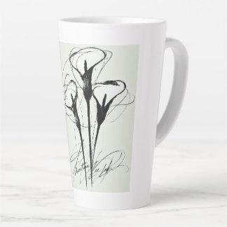 Calla Lines | シンプルな植物画 コーヒーマグ カフェラテマグ