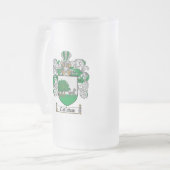 CALLAHANの家紋- CALLAHANの紋章付き外衣 フロストグラスビールジョッキ (正面左)