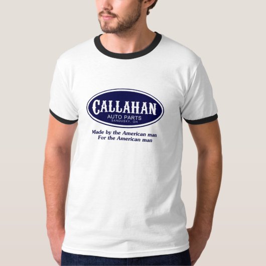 Callahanの自動車部品のロゴ Tシャツ (正面)