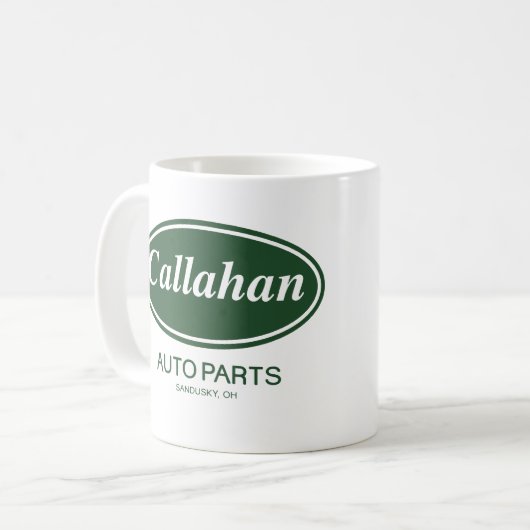 Callahanの自動車部品 コーヒーマグカップ (正面左)